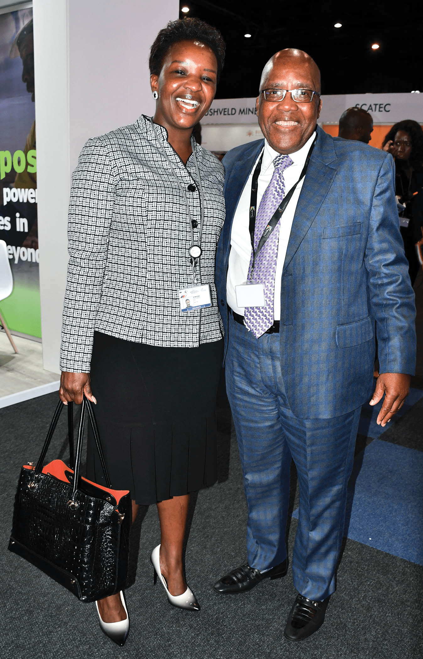 Busi Mavuso and Minister Aaron Motsoaledi