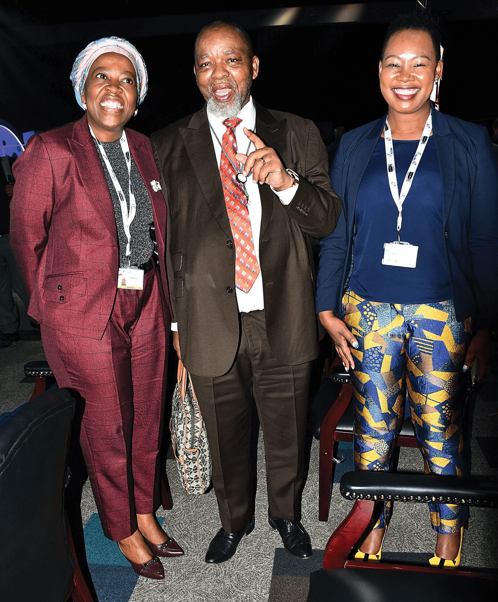 Ministers,Maropene Ramagkopa,Gwede Mantashe and Ms Stella Ndabeni-Abrahams