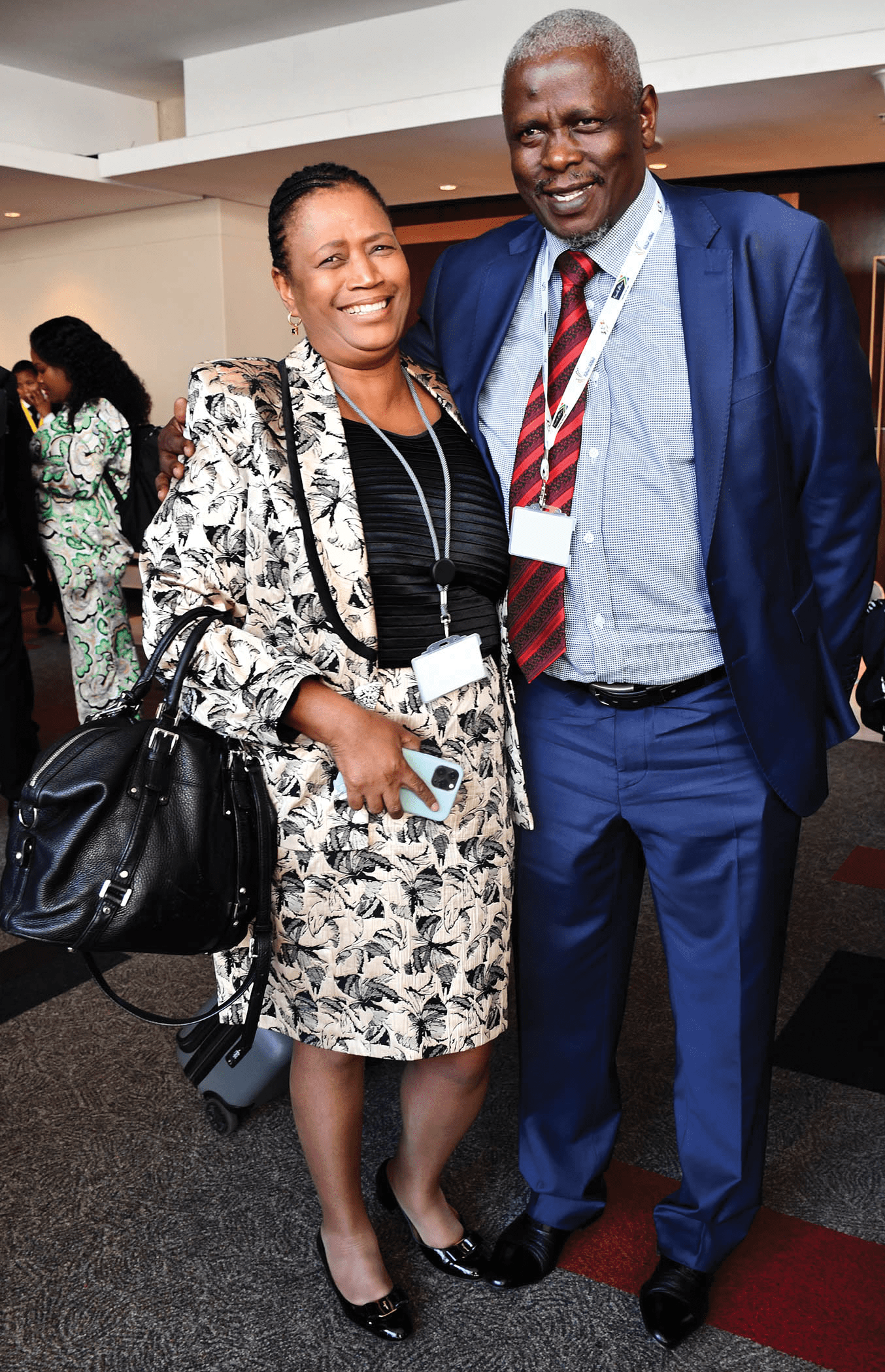 Kile Mteto with Free State Premier Mxolisi Dukwana