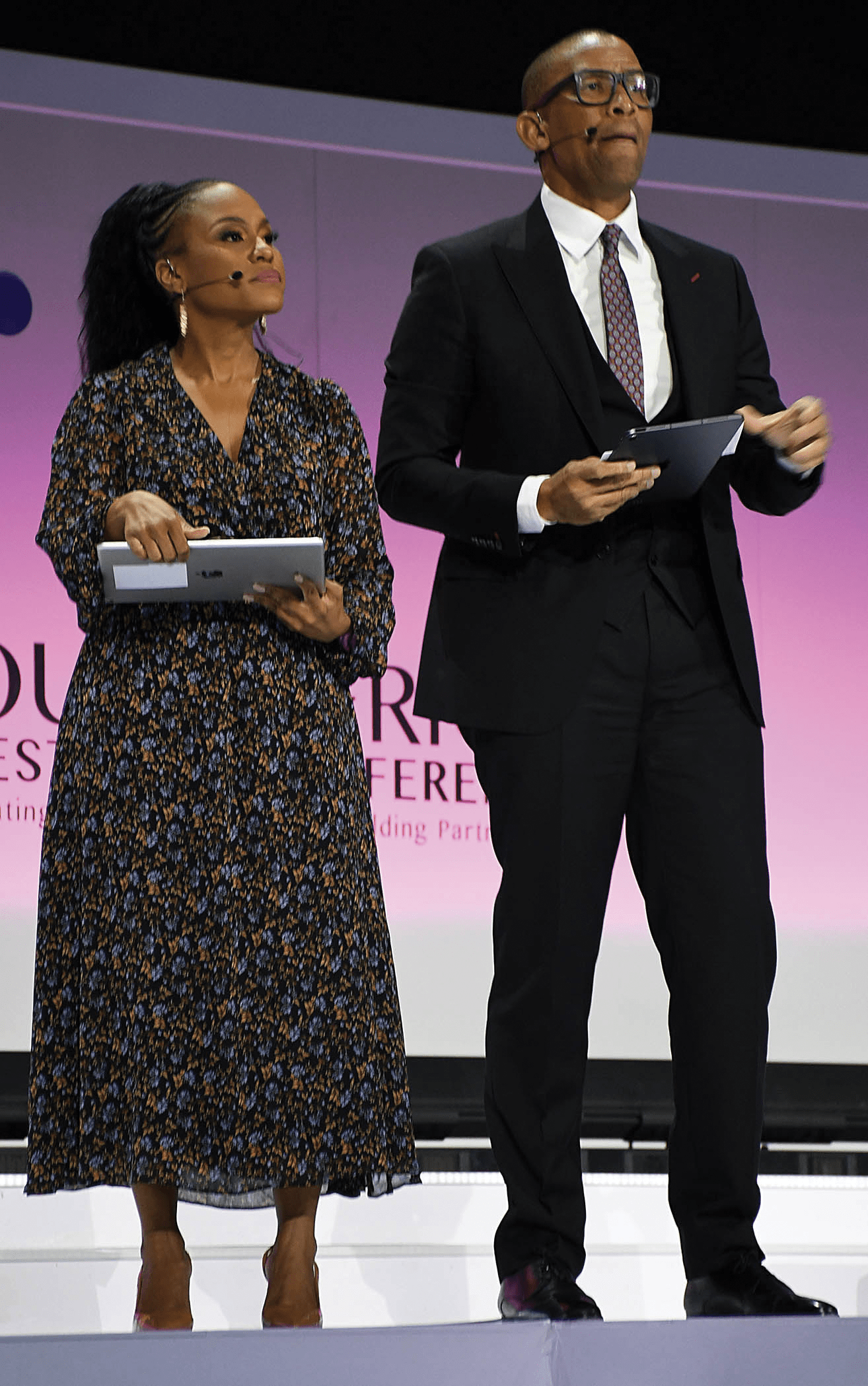 Thami Nkadimeng with Andile Khumalo