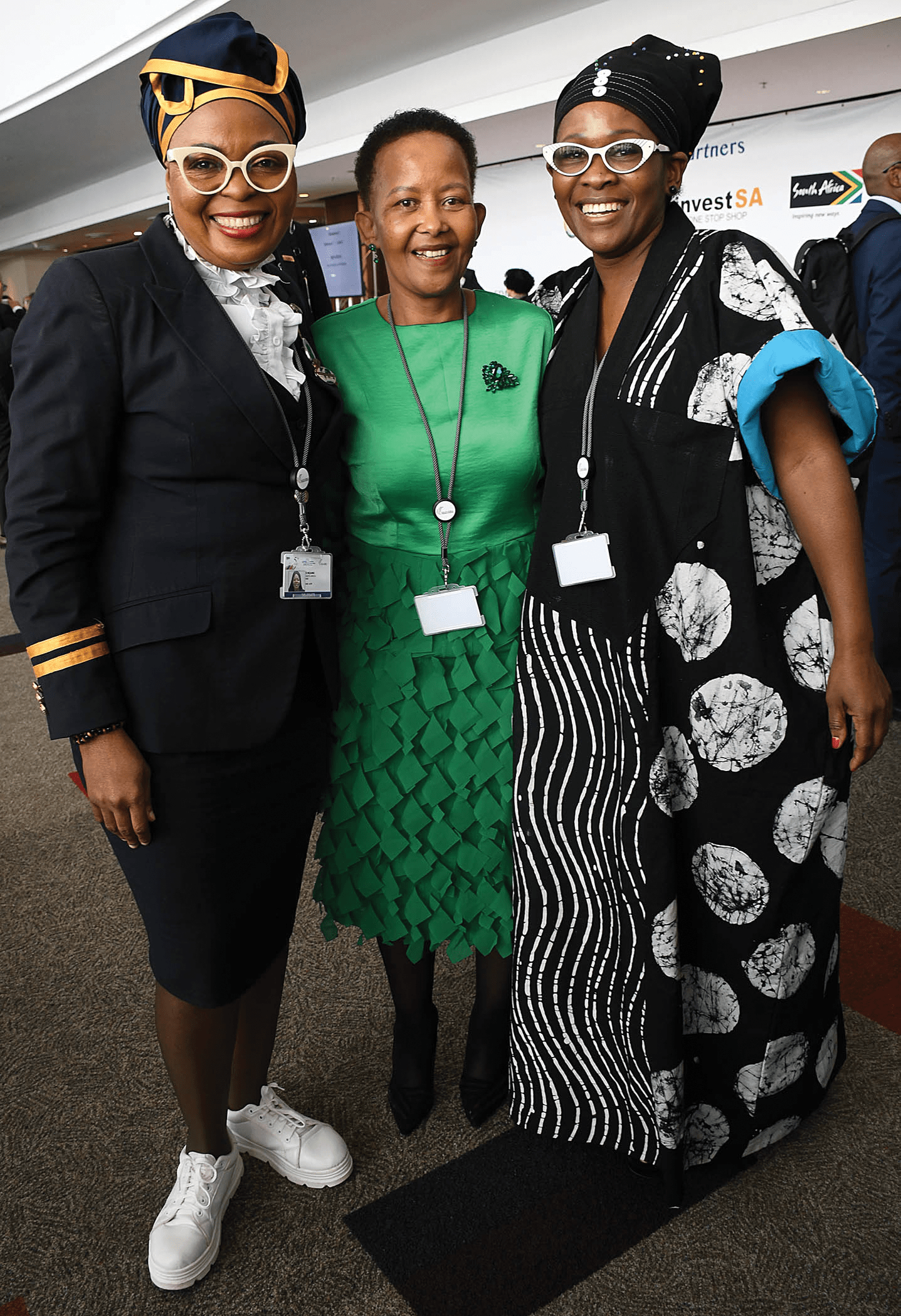 Sindiswa Mzamo,Ambassador Thokozile Xasa with Xoliswa Daku