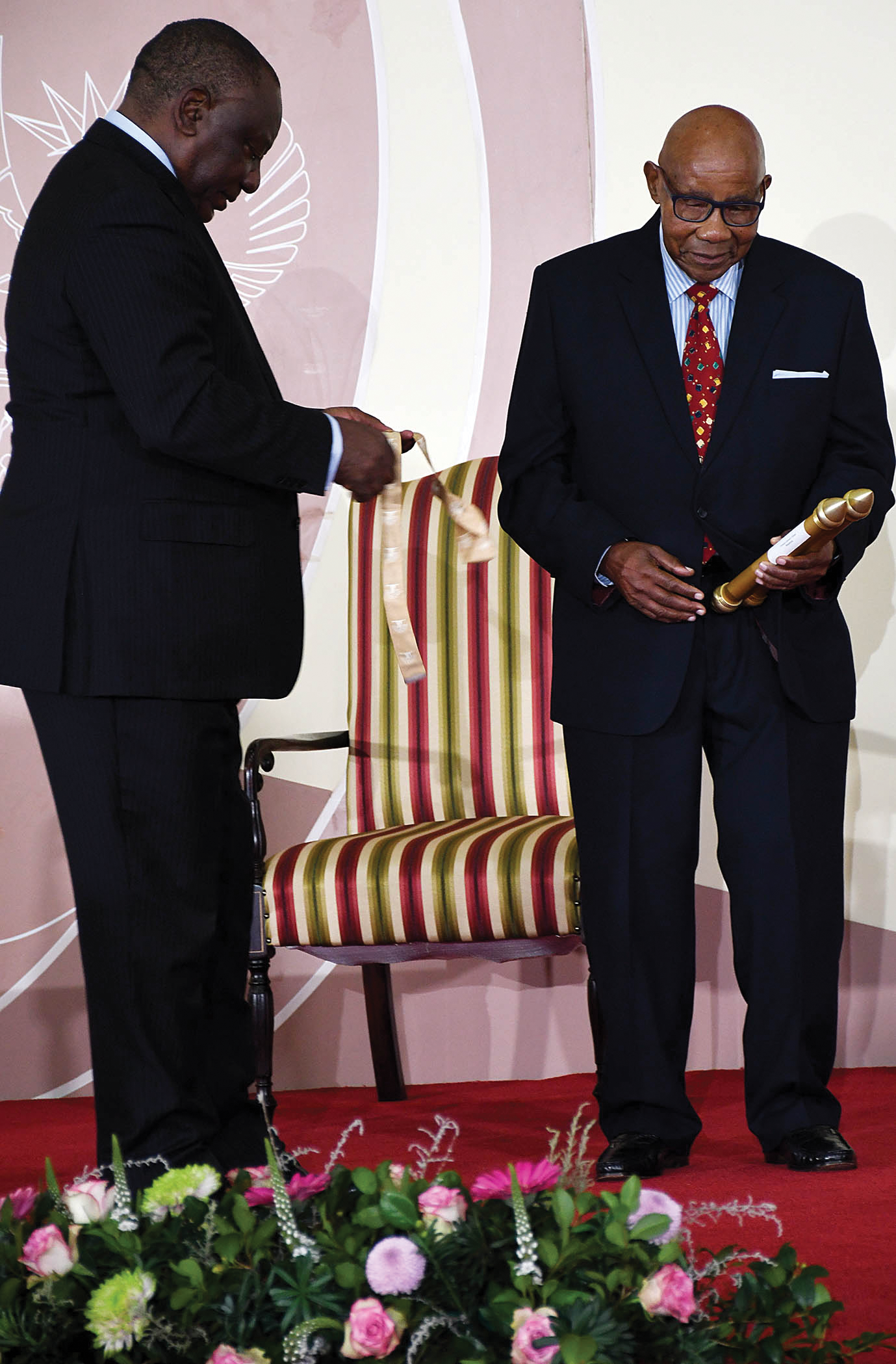 The Order of The Baobab in Gold Prof Ephraim Thibedi Mokgokong