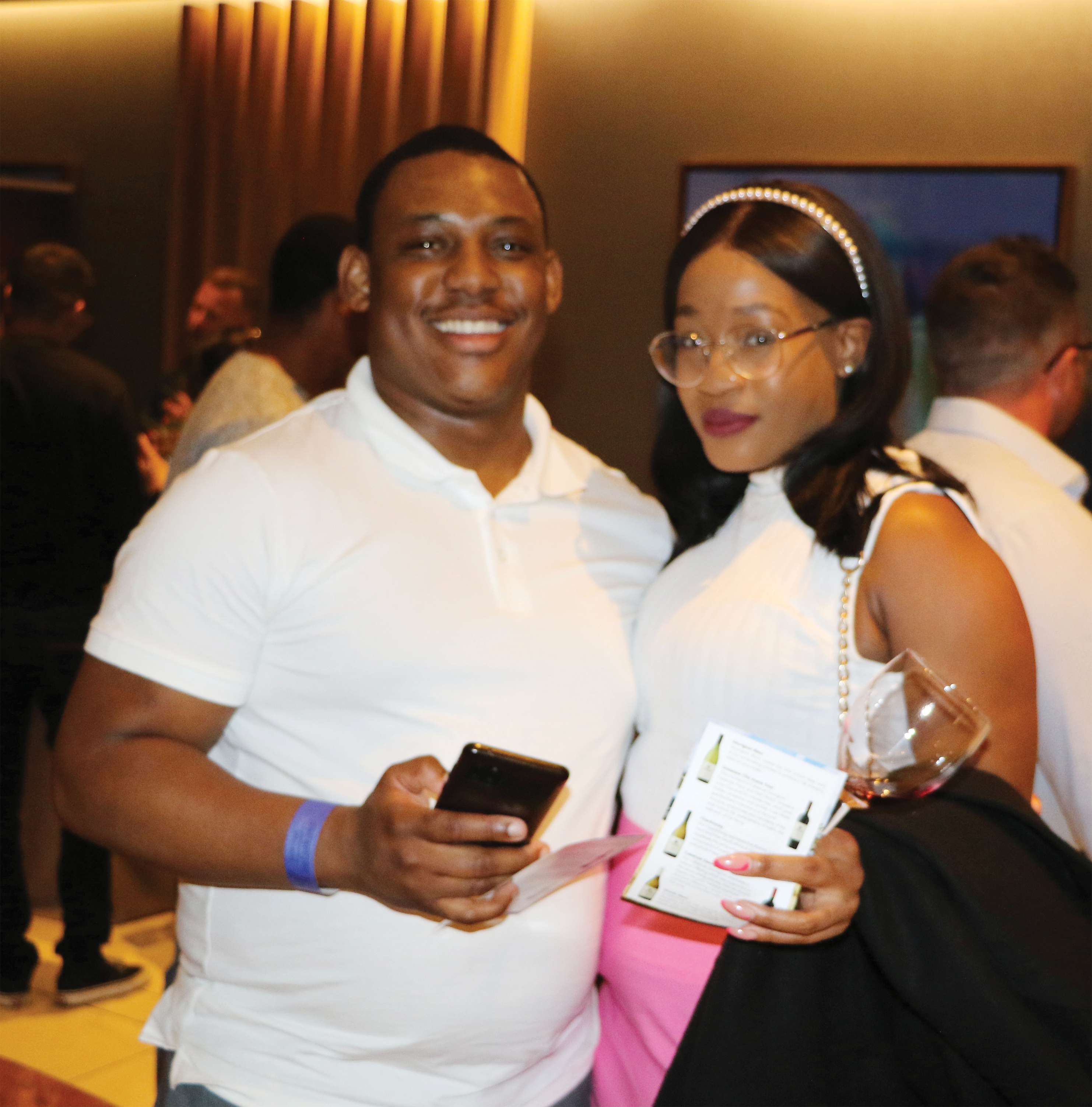 WINING: Fezeka Thwala and Rhulani Matsimbi explore the wine line-up