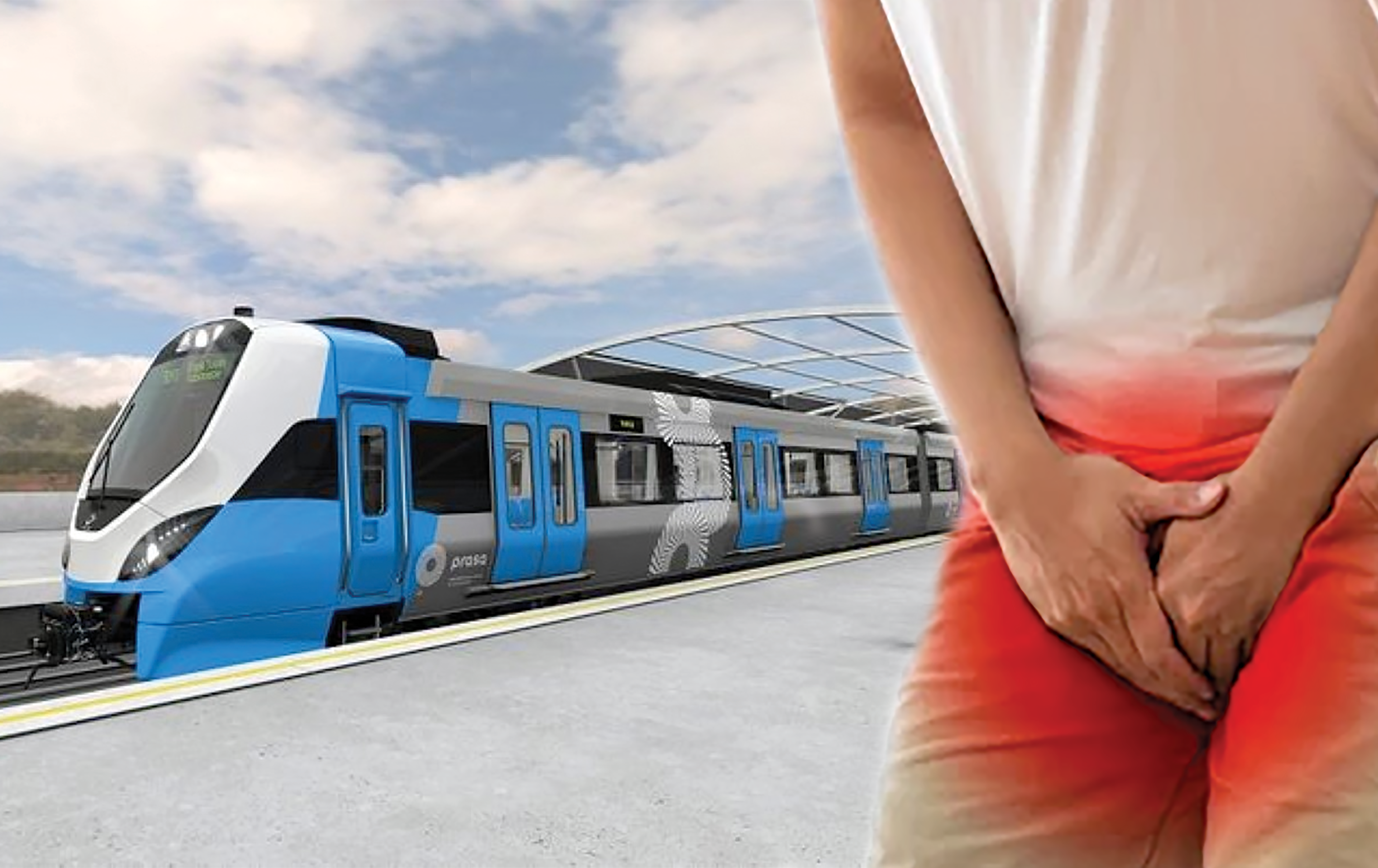 WARNING: Passengers boarding the new electric Prasa trains from Naledi, Soweto to Johannesburg would need to ensure they do not have to go to the restroom in a distance of 70kms