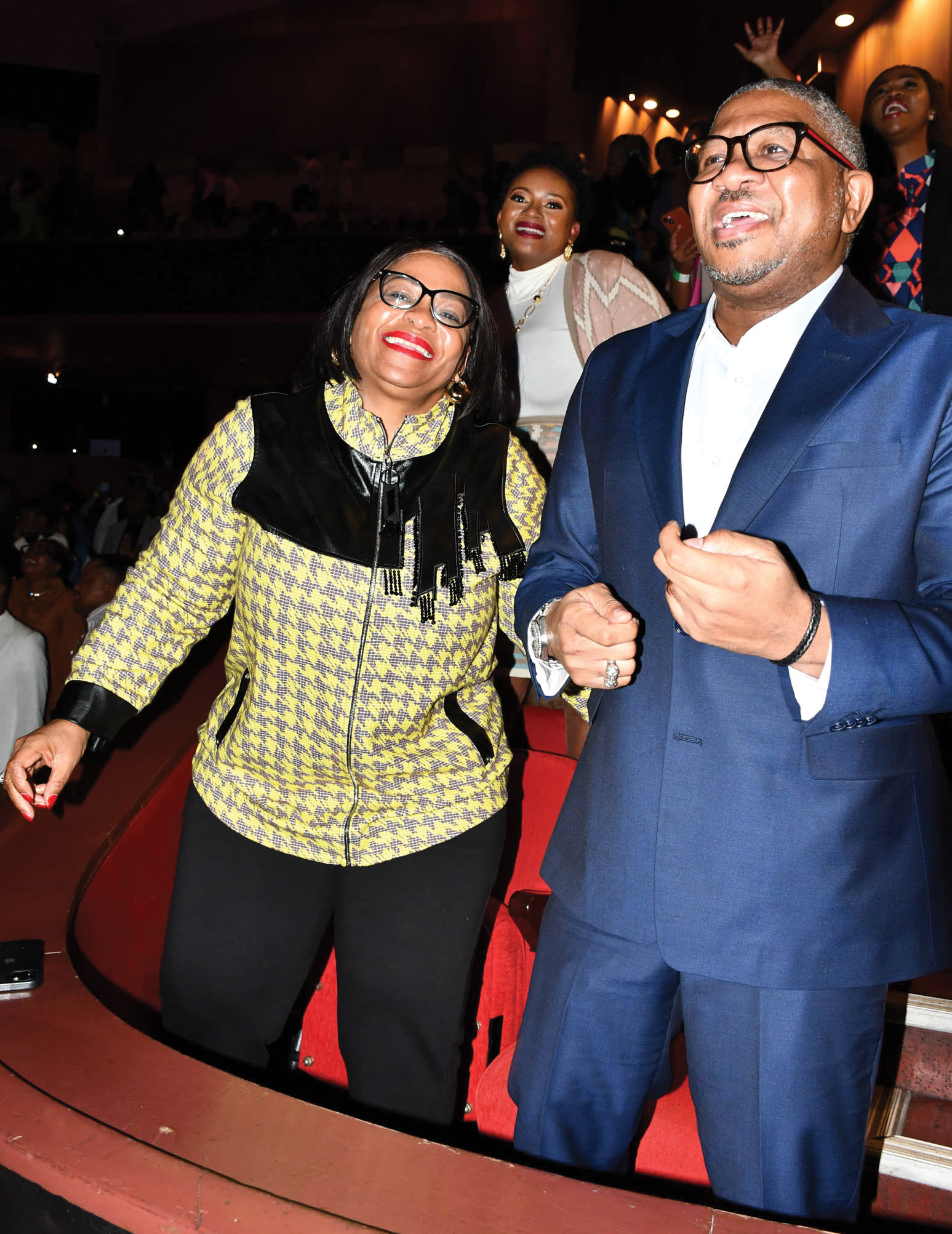 Nomvula Mokonyane with Fikile Mbalula