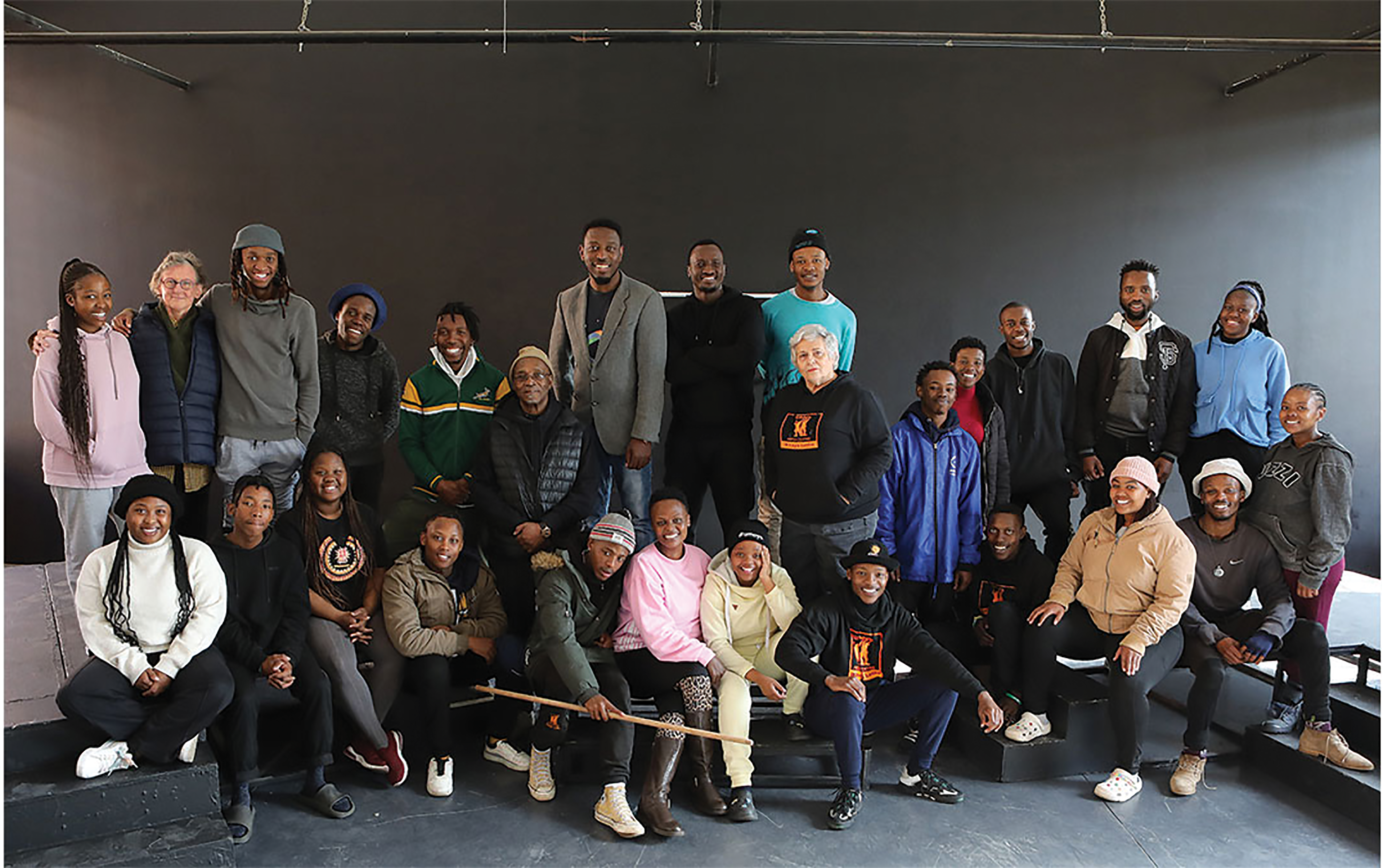 ENSEMBLE: Cast of stage play 1789, which is based on the French revolution