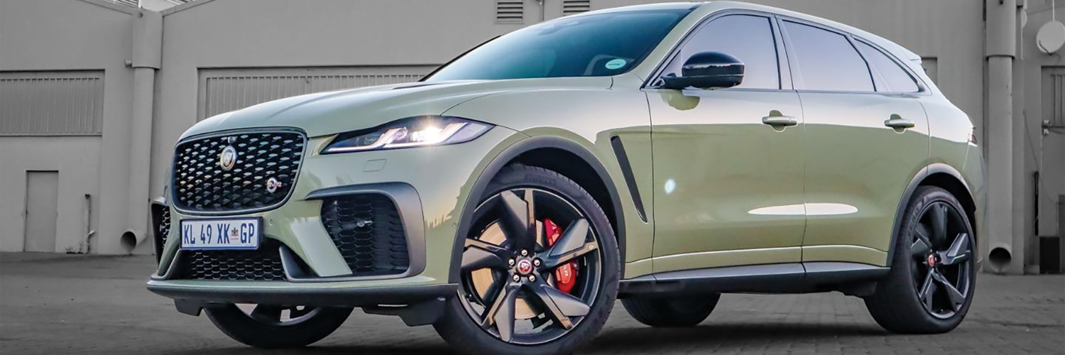 RACING INSPIRED EXTERIOR: As the pinnacle of the Jaguar perfomance SUV range the 2023 F-Pace SVR looks more focussed and even more captivating