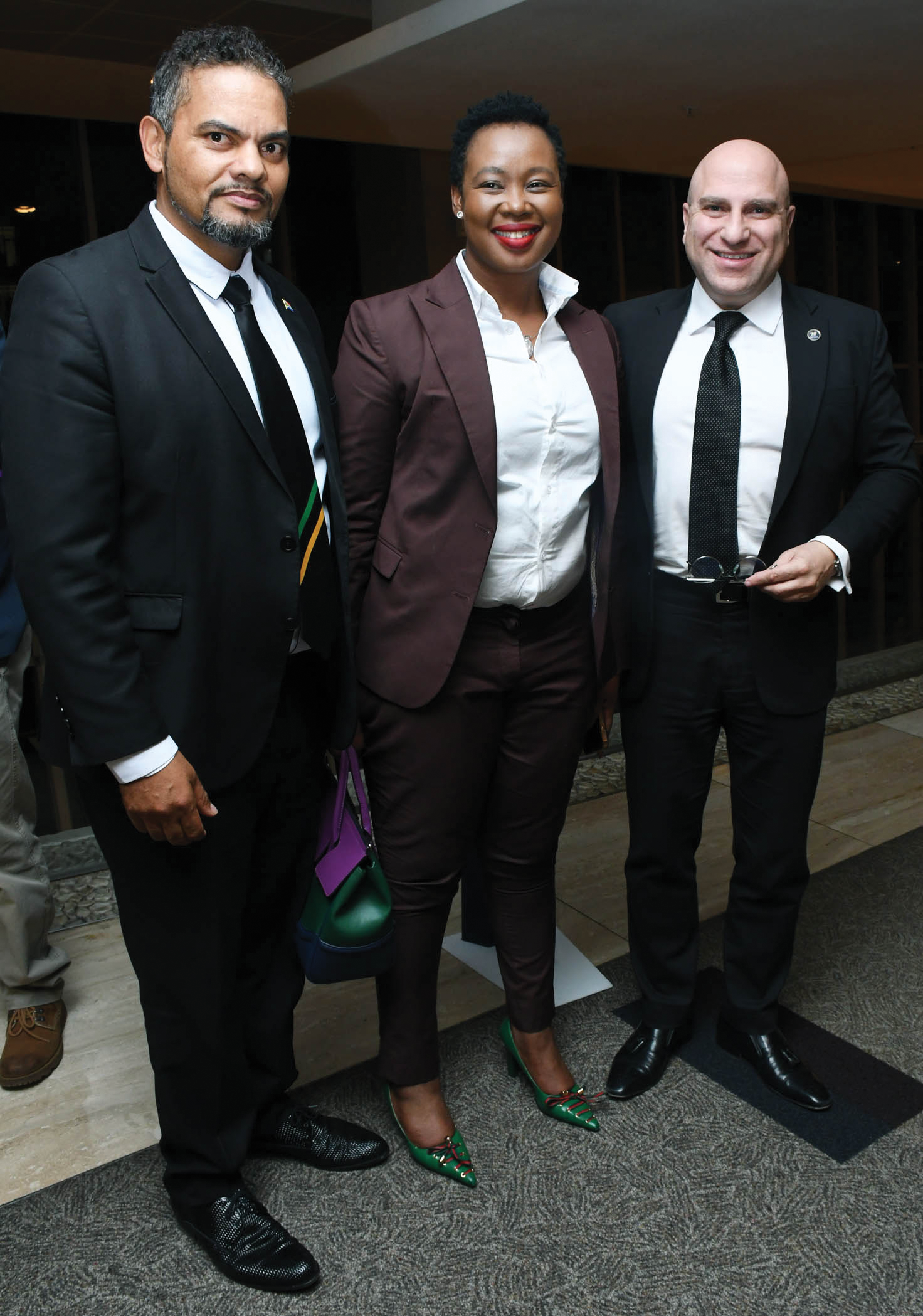 Deputy Minister,Alvin Botes,Minister Stella Ndabeni-Abrahams and Starvos Nicolaous