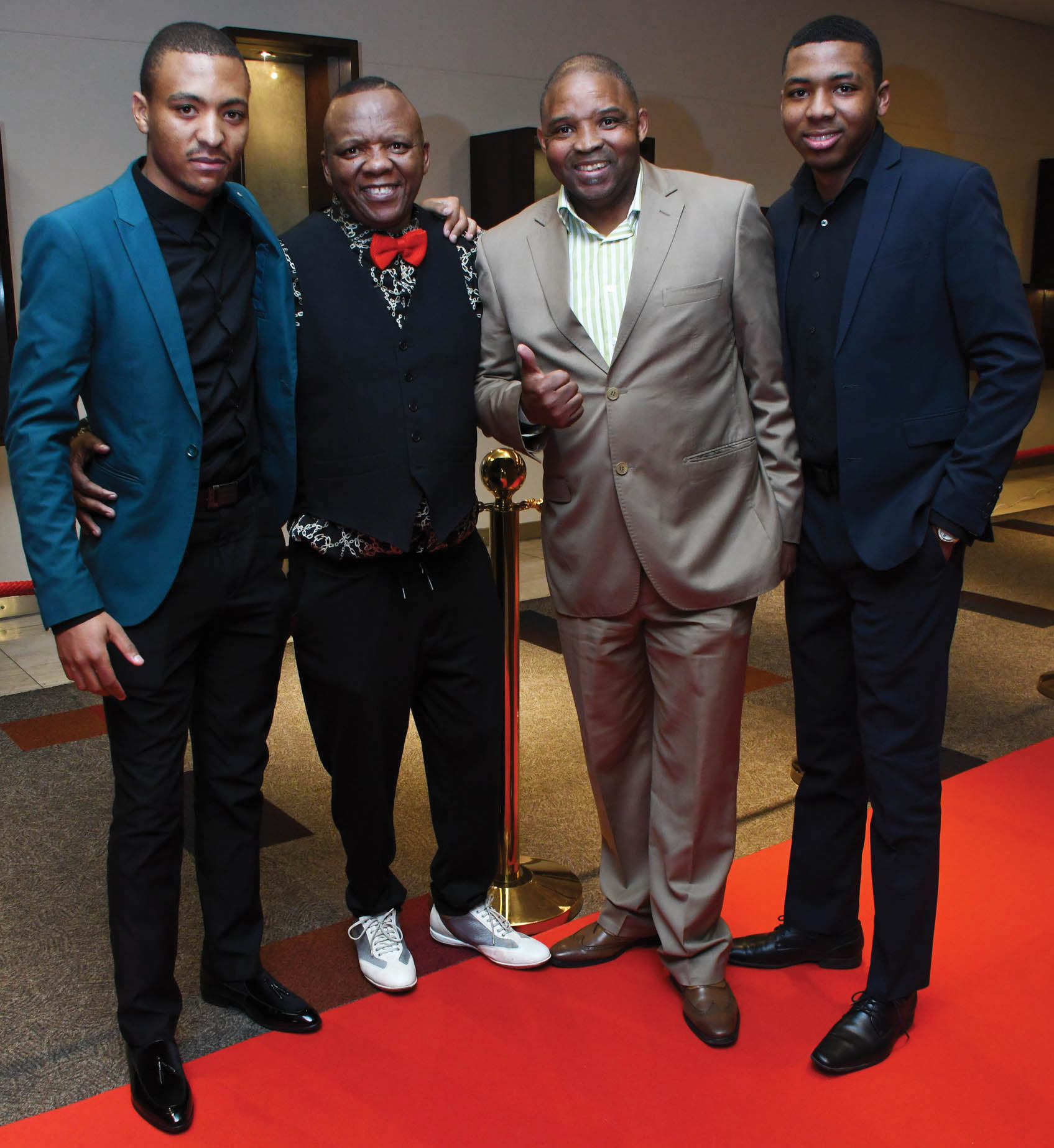 Bongani and Dingani Thobela,Jan and Jan with Tyrese Bergman