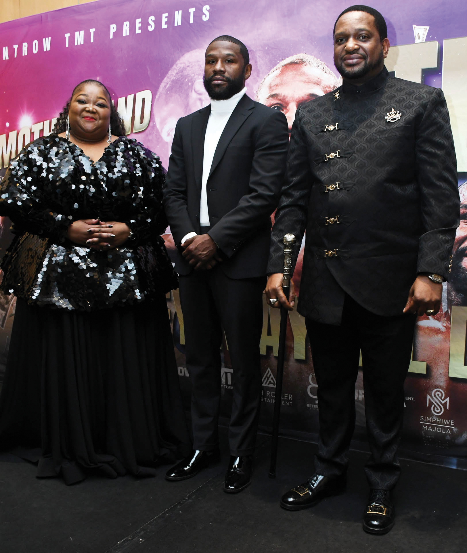Queen Ntokozo Mayisela,Floyd Mayweather and His Majesty King MisuZulu KaZwelithini Zul