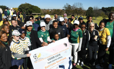 Joy is celebrating a day well spent with a R1-million to boost thanks to the 120 golfers who teed-off in a fundraising and send-off event for Banyana Banyana held at the Randburg Park golf club on Friday