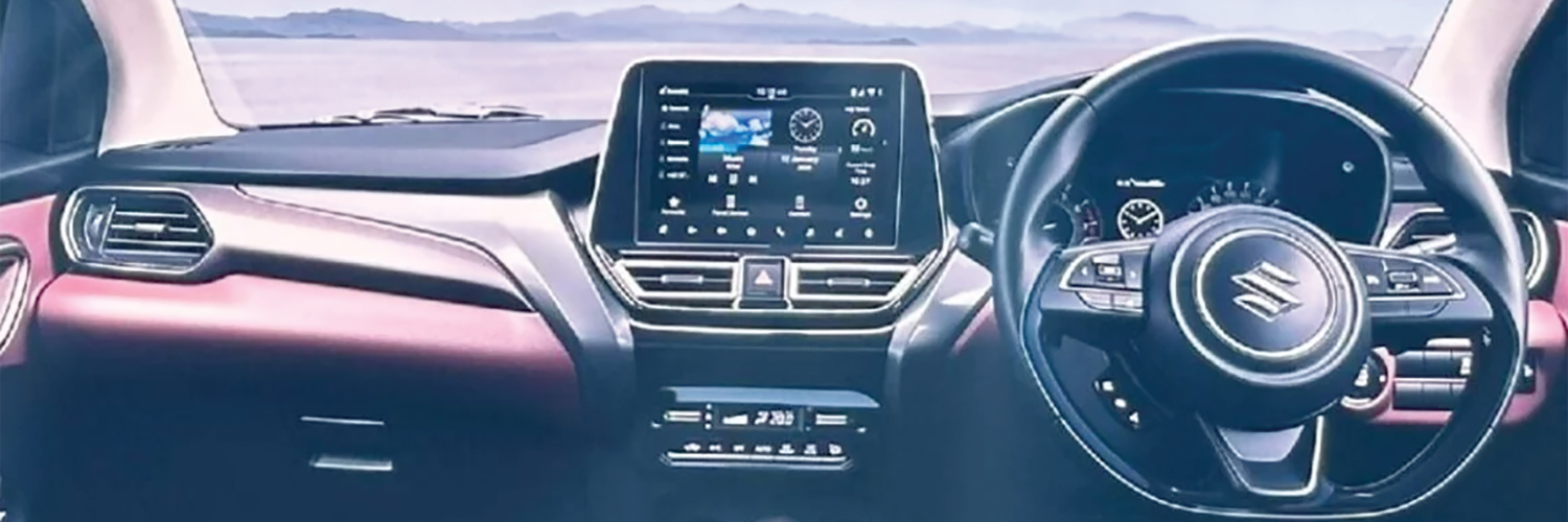 WELL ENDOWED; All versions of the Suzuki Fronx have cruise control as standard and the steering wheel is adjustable for height with the infotainment system sized up to 9”