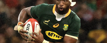 FANTASTIC; Captain Siya Kolisi scored one of the five tries when the Spring- boks smashed New Zealand in Twicken- ham on Friday