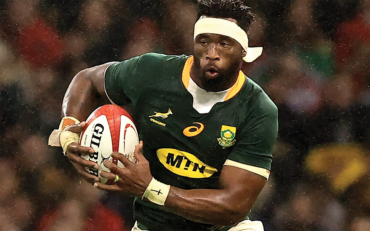 FANTASTIC; Captain Siya Kolisi scored one of the five tries when the Spring- boks smashed New Zealand in Twicken- ham on Friday
