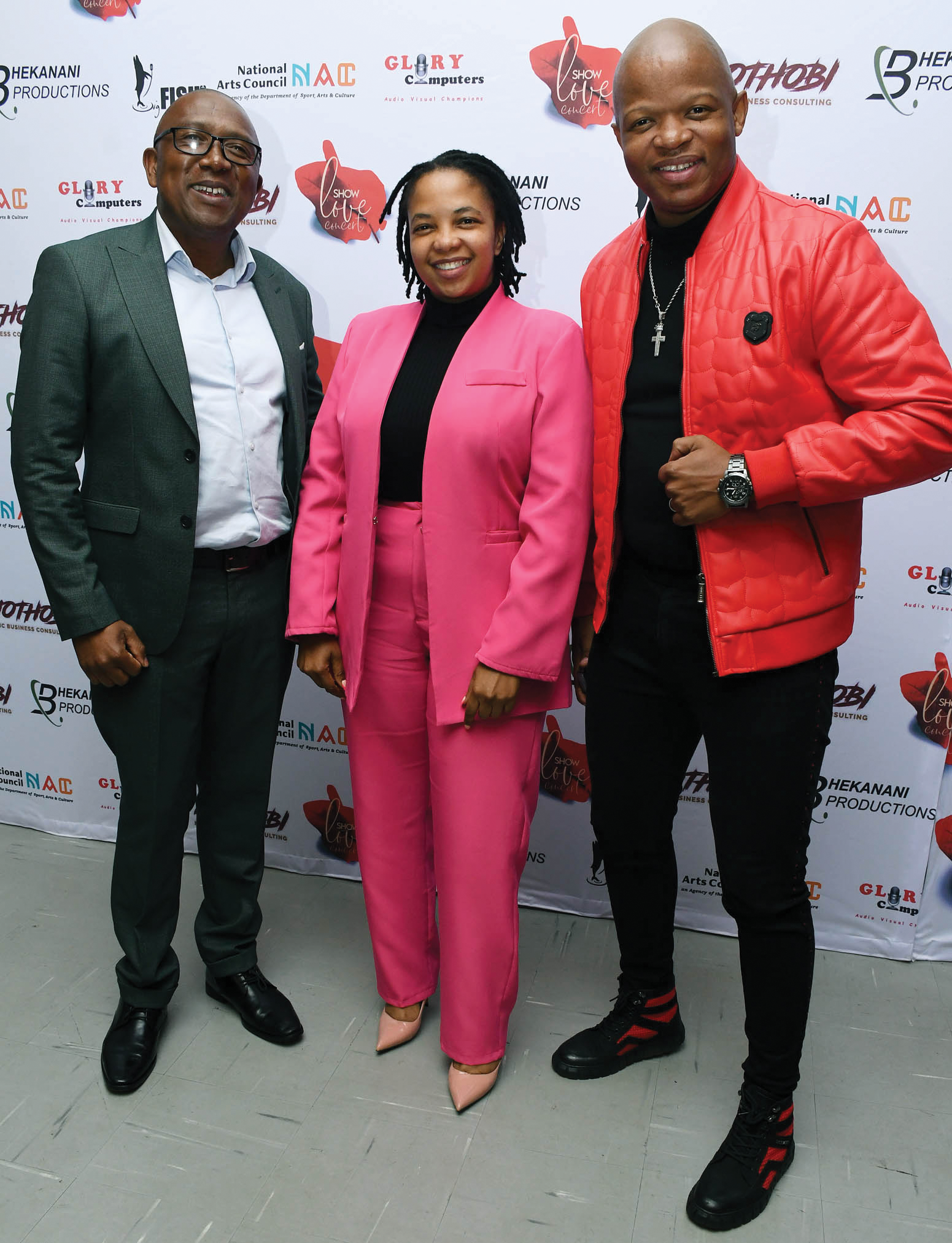 Dumsani Motshamai,Nondumiso Maseko with Omega Khunou