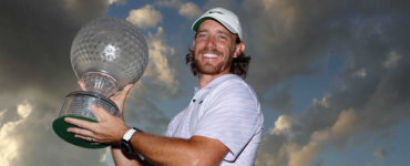 CRYSTAL; Nedbank Golf challenge defending champion Tommy Fleetwood seen with the upgraded trophy to be won when Africa’s major takes place at the Sun City pleasure resort in early November