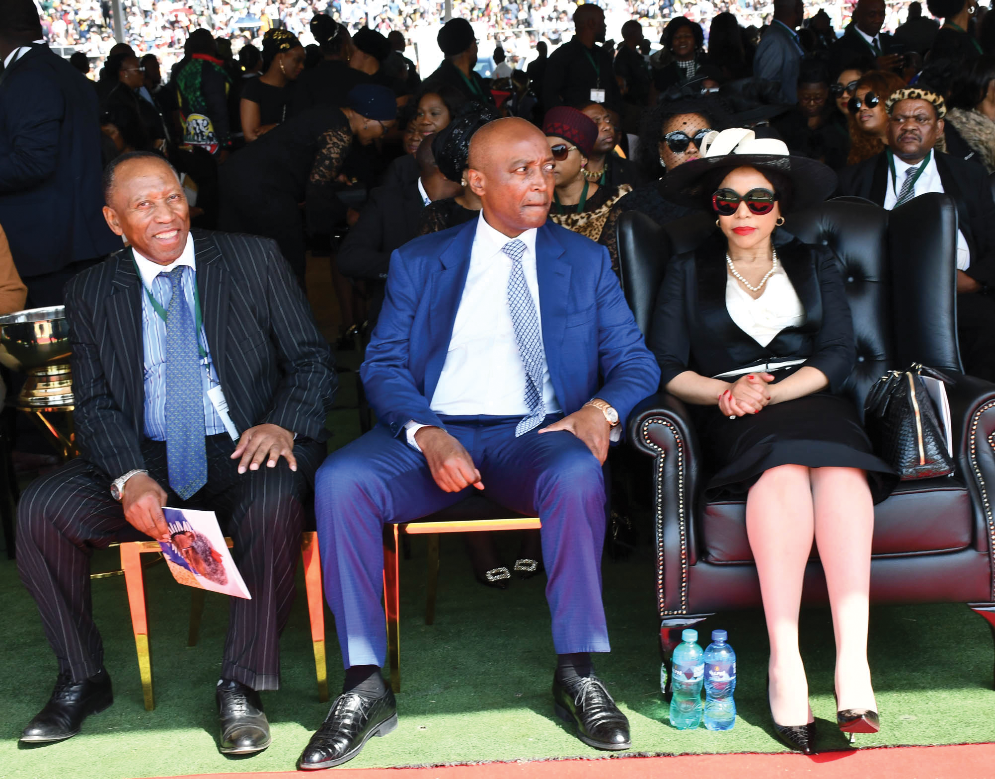 Dr Matlala,President Patrice Motsepe and his wife Dr Precious Moloi Motsepe