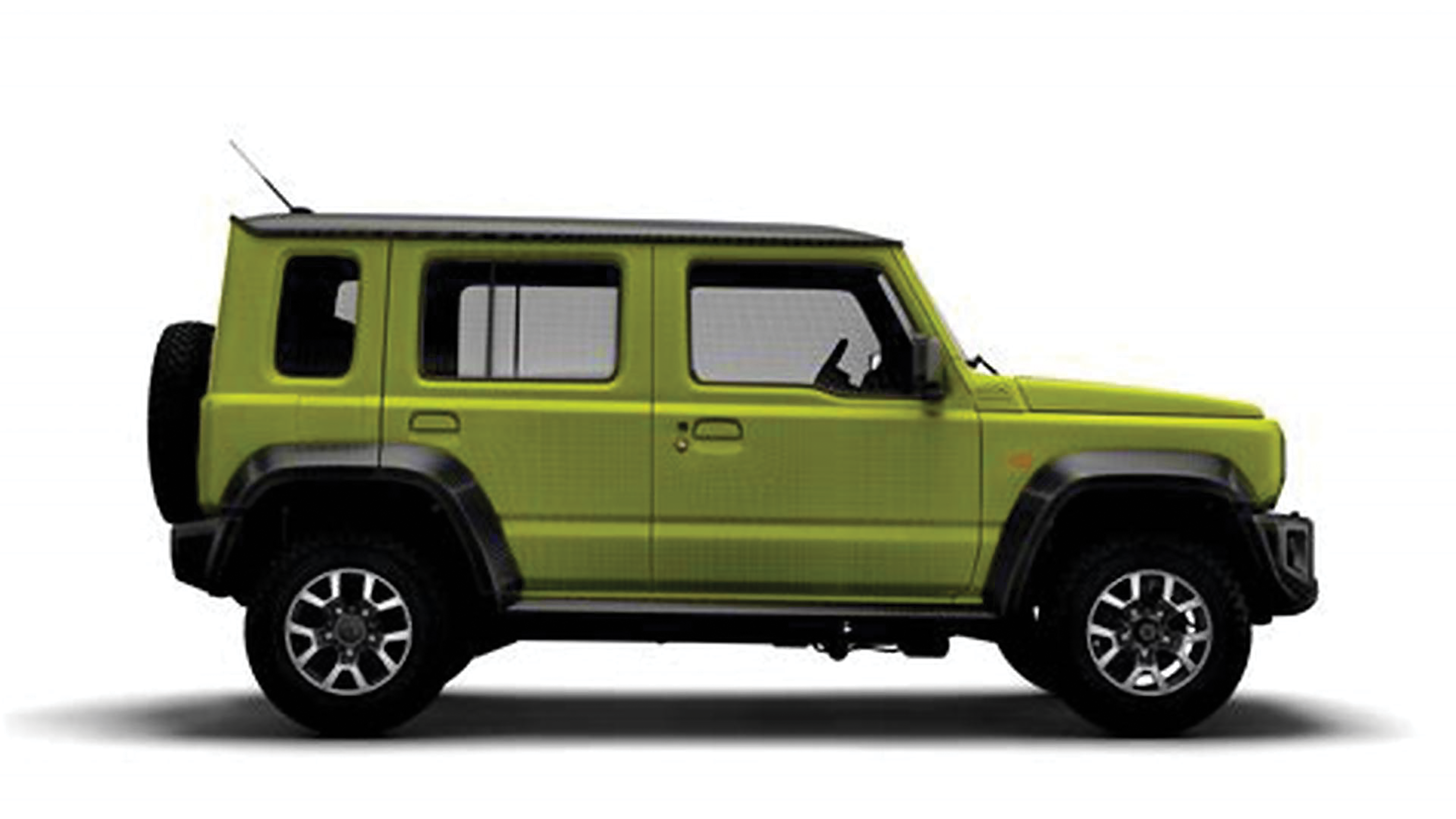 UPRIGHT: The 5-door Suzuki Jimny retains its boxy styling and gets a black roof to contrast the Kinetic Yellow main colour