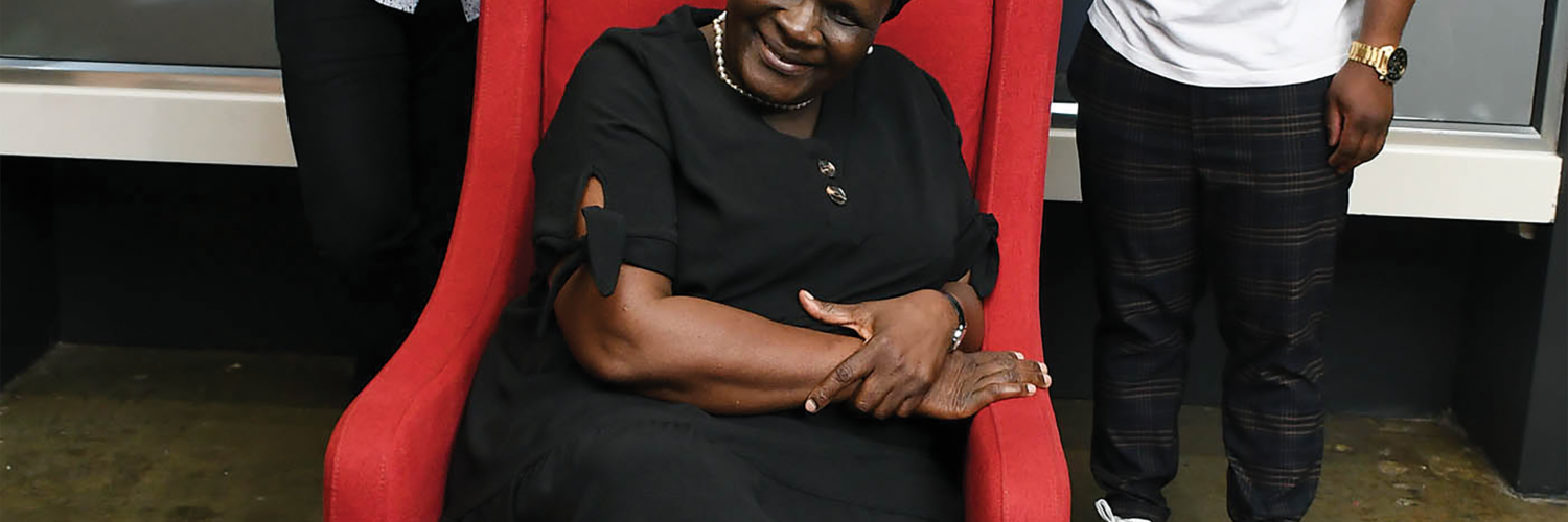 President of Safpu Thulaganyo Gaoshubelwe,Mandla Maseko Snr,Deputy President of Safpu Nhlanhla Shabalala and For- mer National Police Commissioner Riah Phiyega