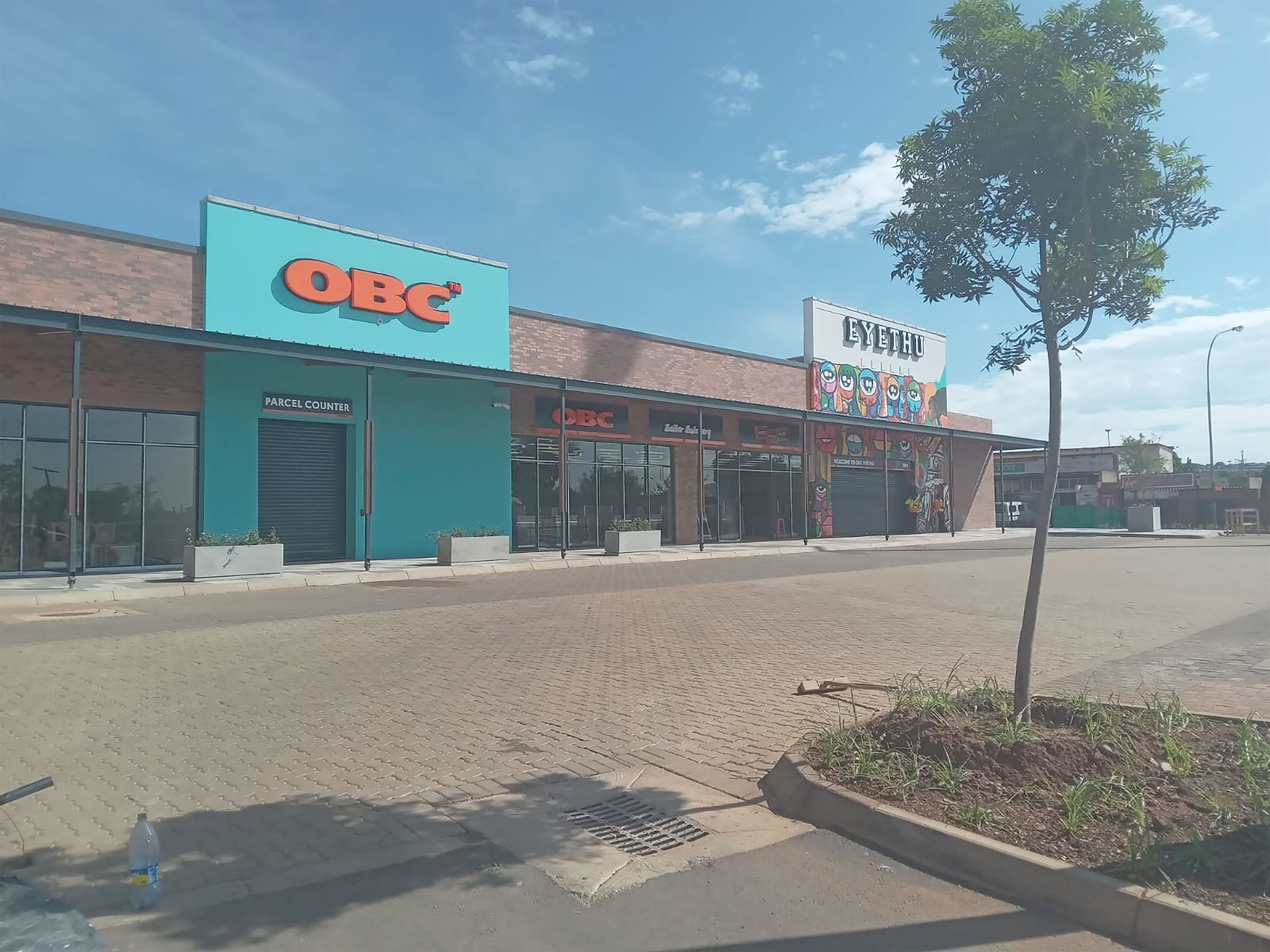 BRAND NEW: The exterior of the OBC butchery franchise which is run by two of the Tshabalala grandchildren, Khetiwe Tshabalala and Nozizwe Vundla.