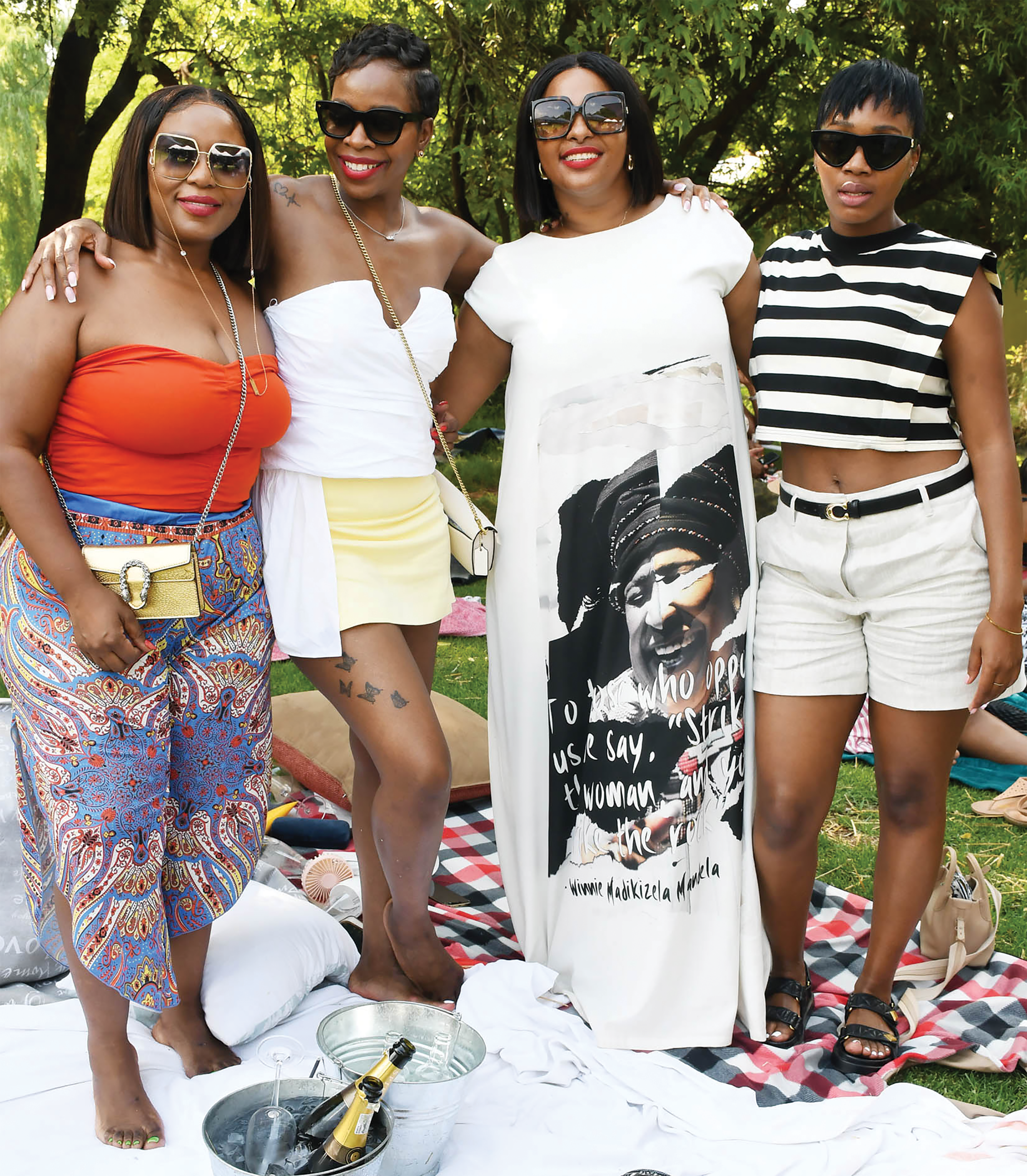 Zenzile Mbanjwa,Michelle Ramaphosa,Refilwe Kumalo with Kgomotso Moraka