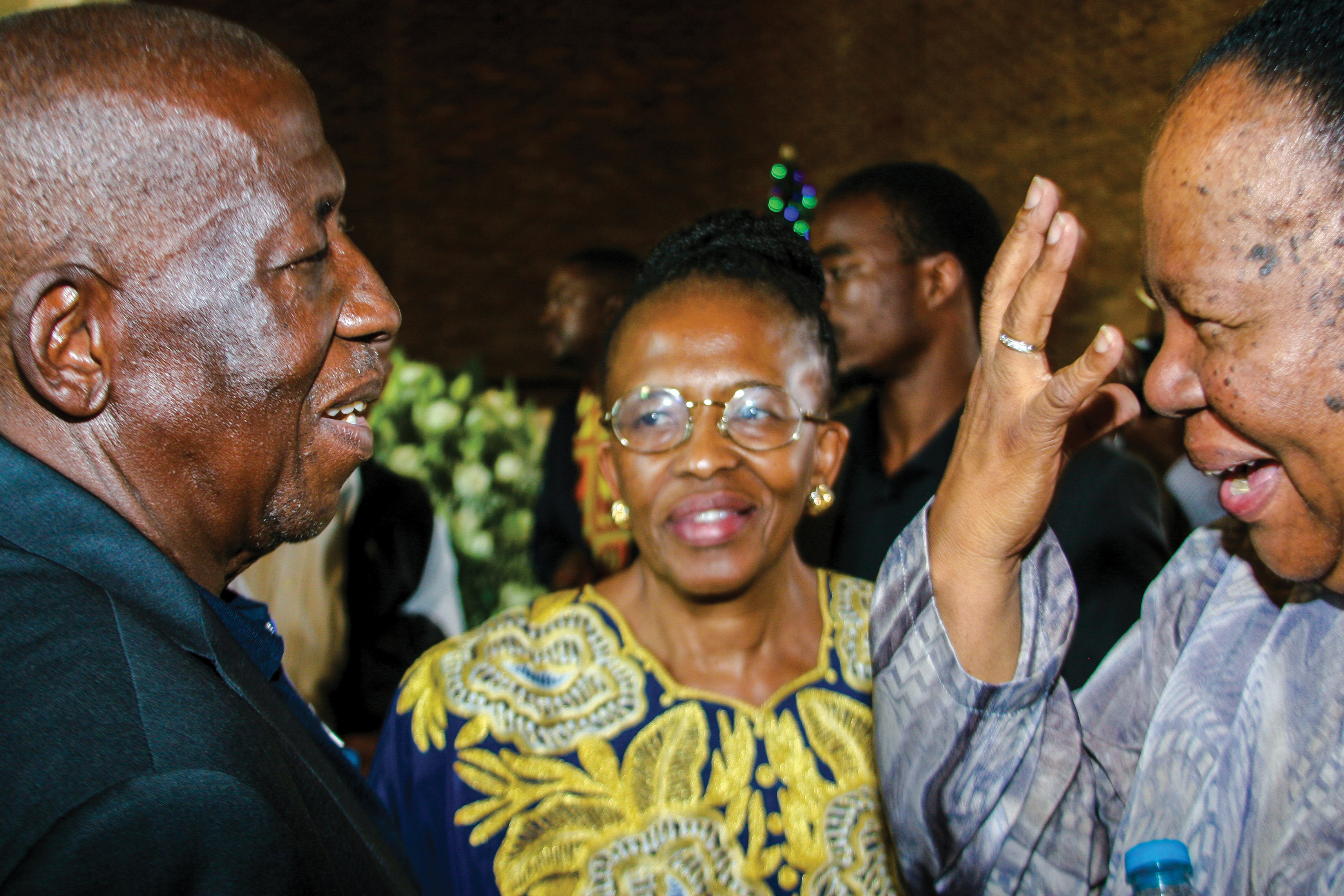 Linda and Fikile Magubane with Minister Naledi Pandor