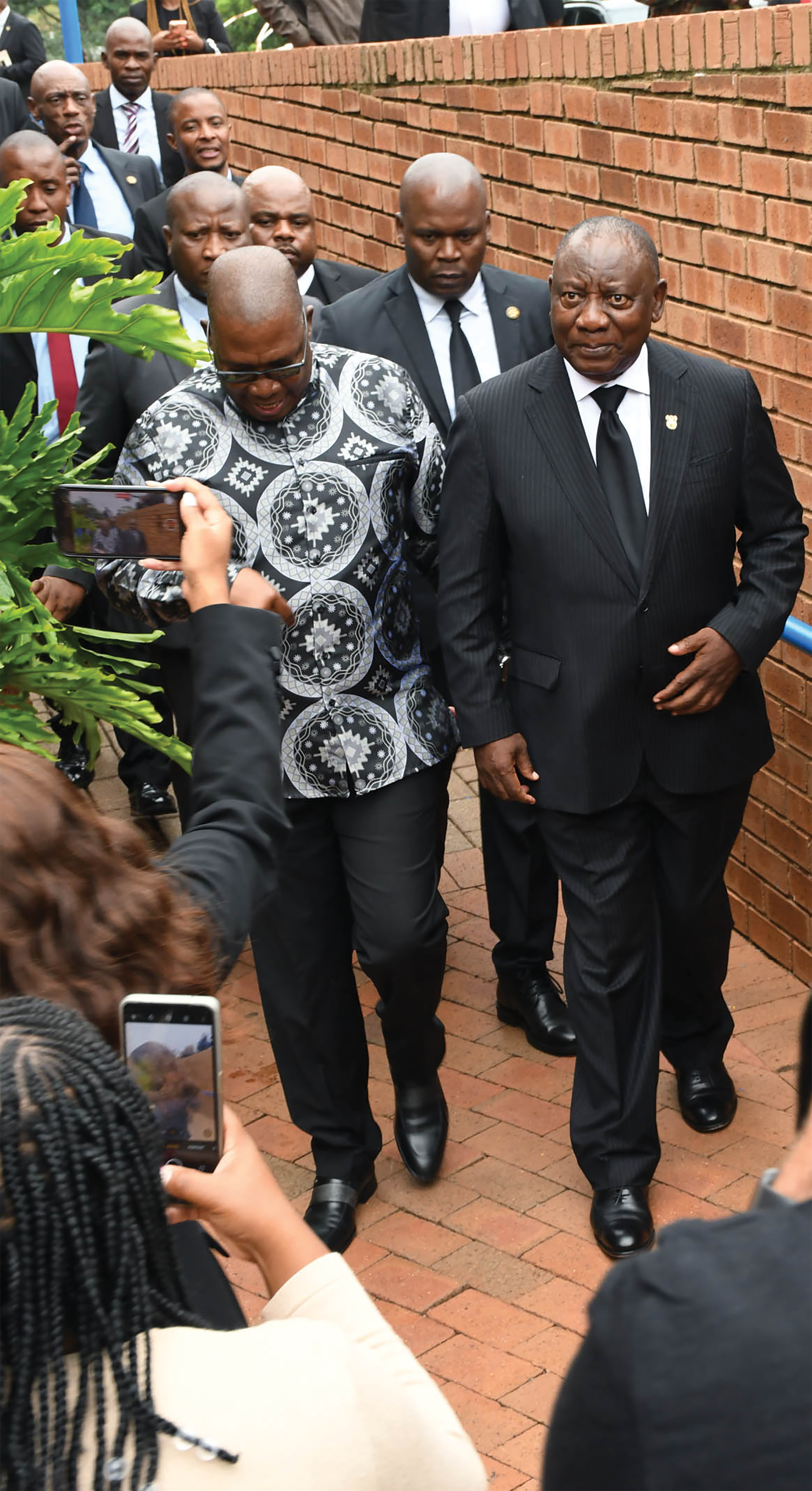 Gauteng Premier Panyaza Lusufi with RSA President Cyril Ramaphosa