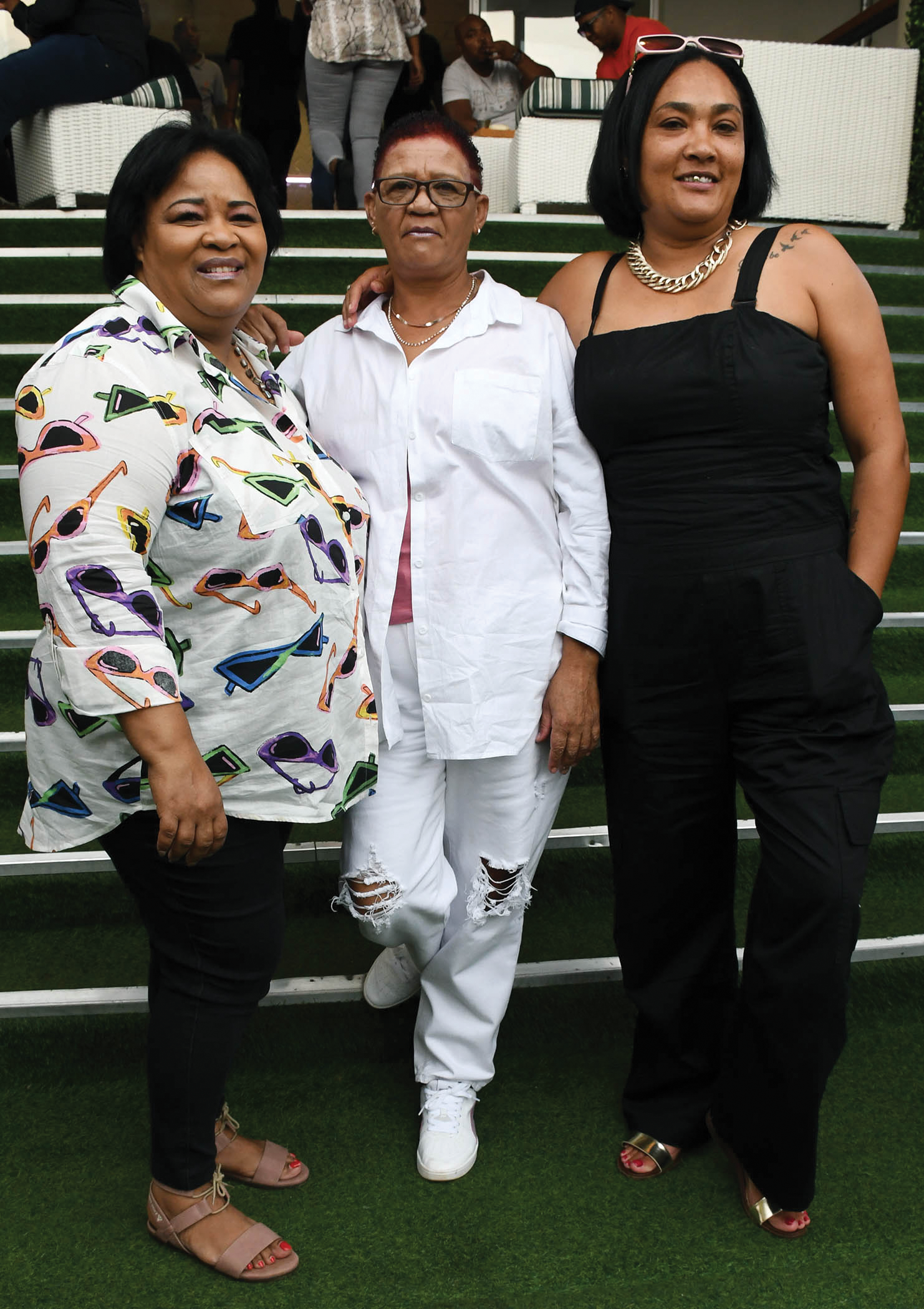 Estritta Busa,Salomi Ranola with Evelyn Hoodman