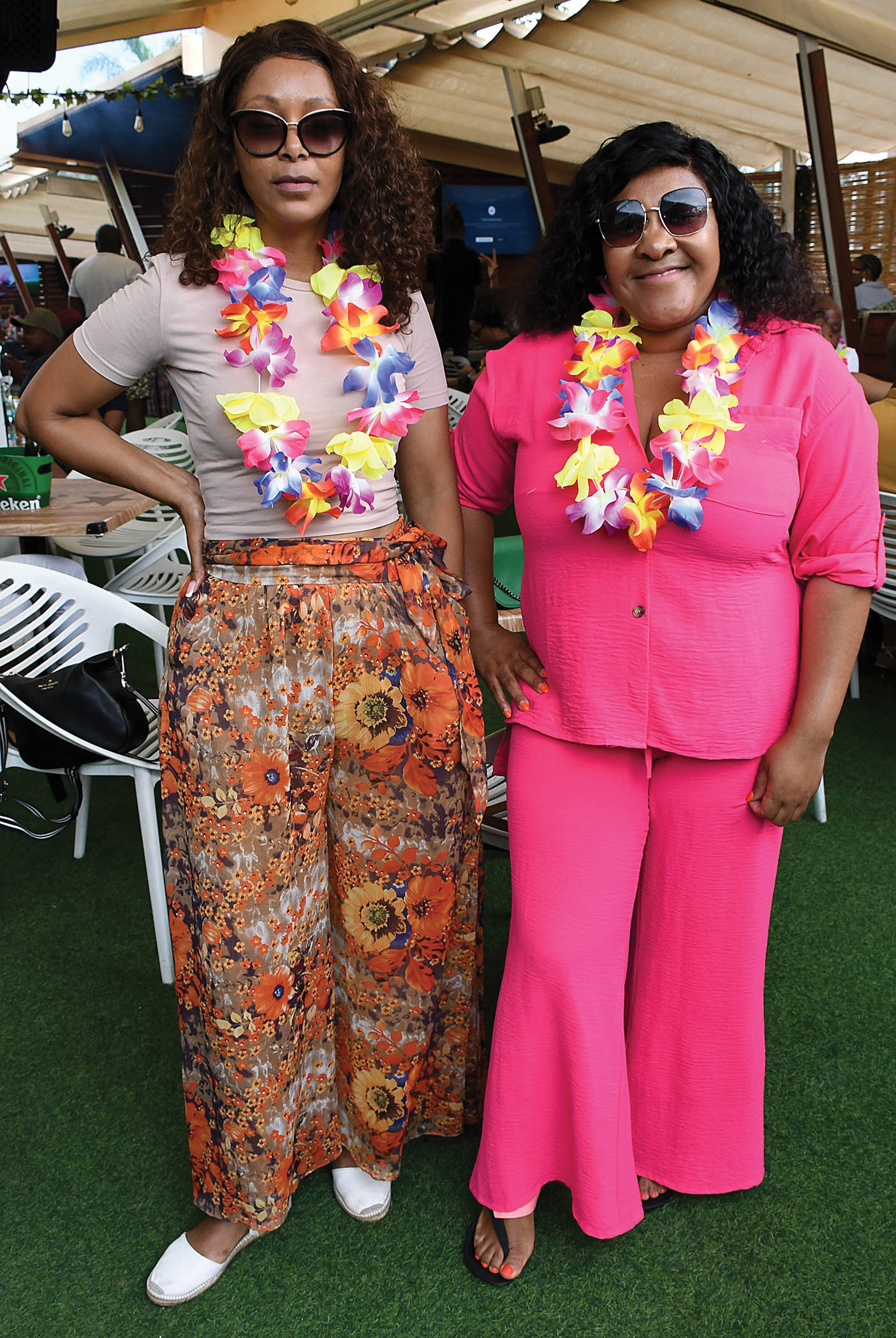 Lihle Basa with Isabel Moalosi