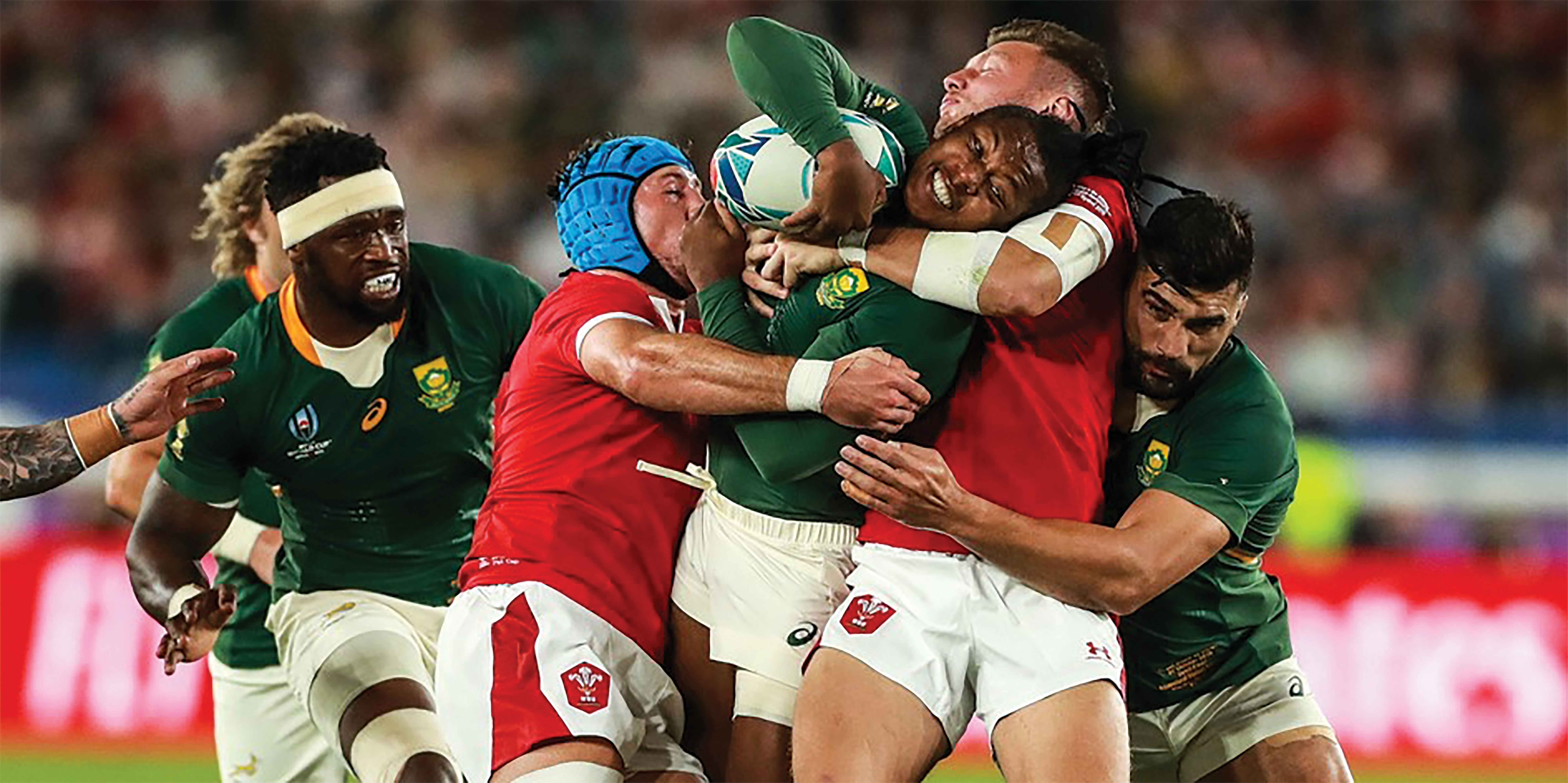 VANG HOM: Boks skipper Siya Kolisi and co. at their last game against Wales at the Rugby World Cup in France last year. The two nations meet again later this year in a new journey to build toward to the 2027 Rugby World Cup in Australia