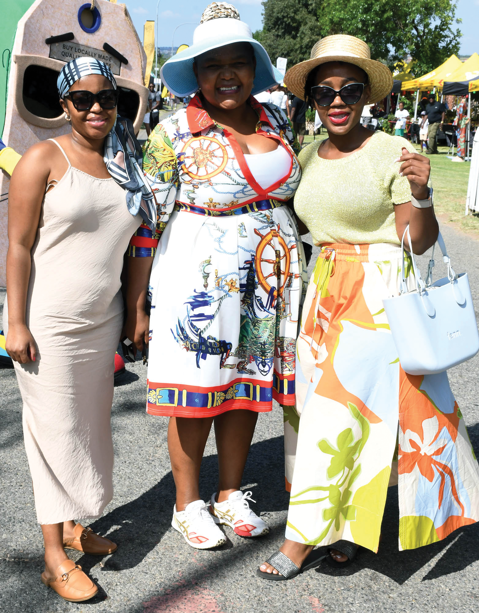 Busisiwe Nthute,Lumka Dlomo with Nomoya Minsi (MMC of Eco- nomic Development)