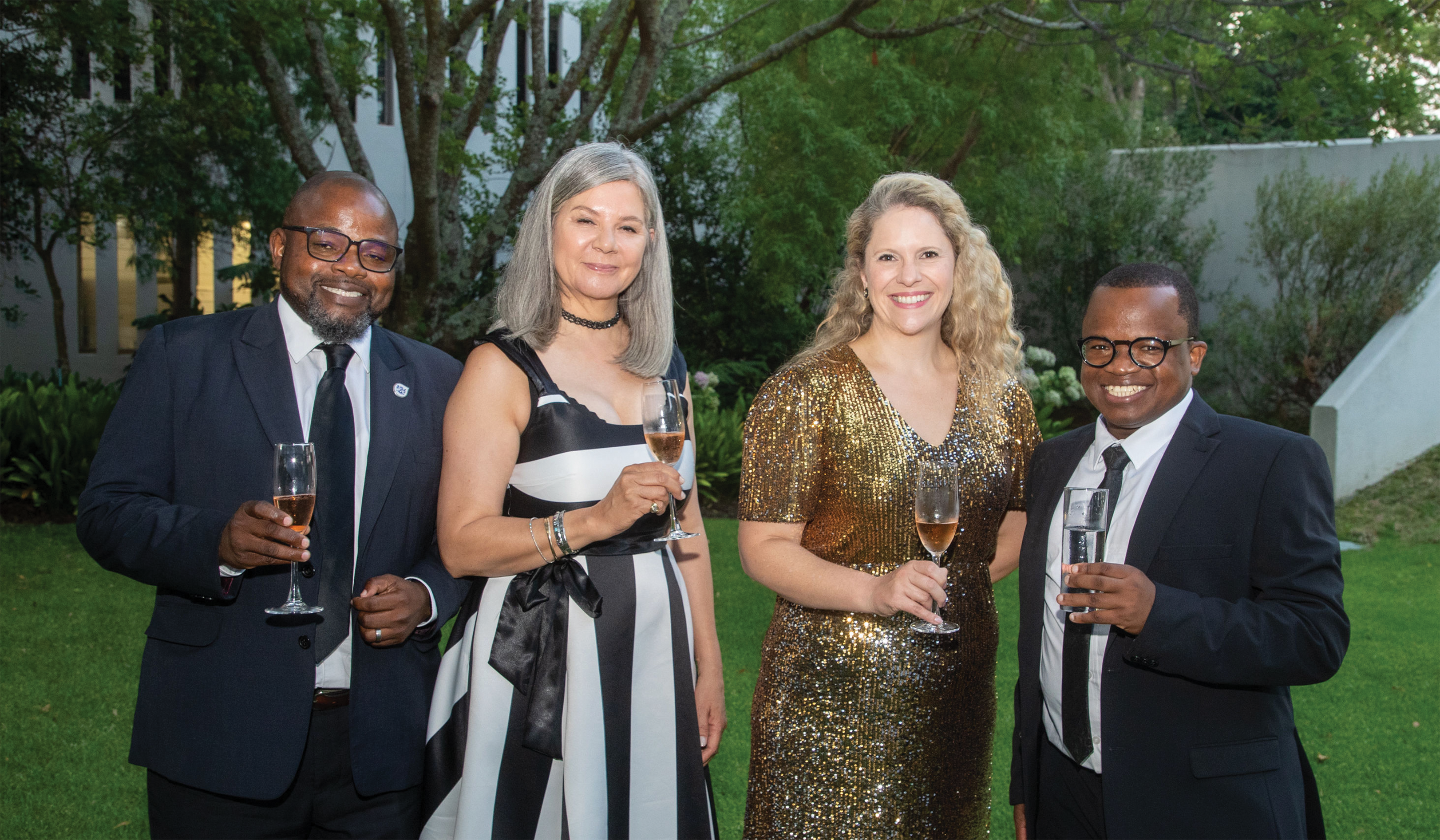 Dr Mogale Sebopetsa, Wrenelle Stander, Mireille Wenger and Wandile Sihlobo.