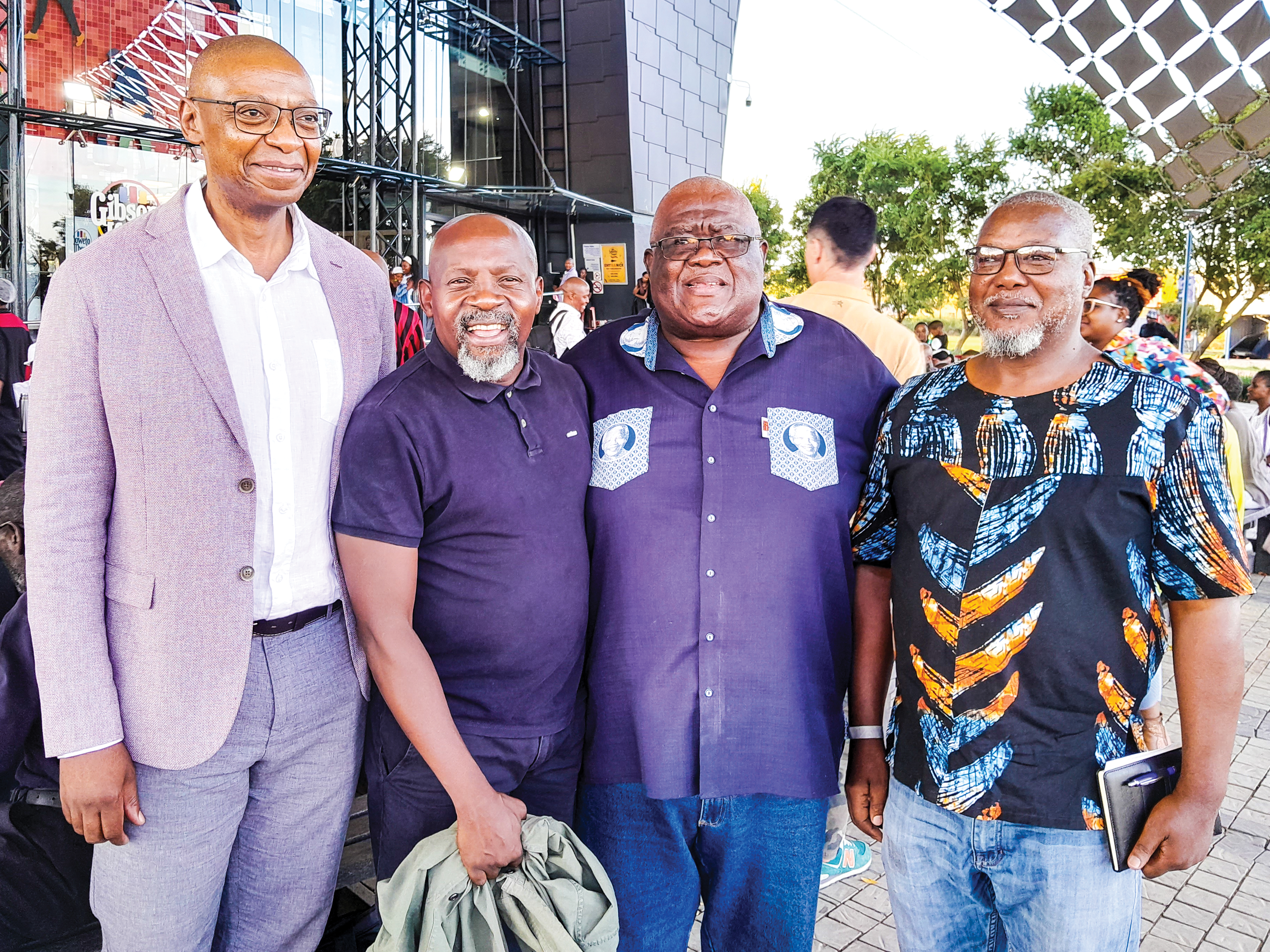 Dr Andile Xaba, James Ngcobo, Mabutho ‘Kid’ Sithole and Dr Aubrey Matshiqi