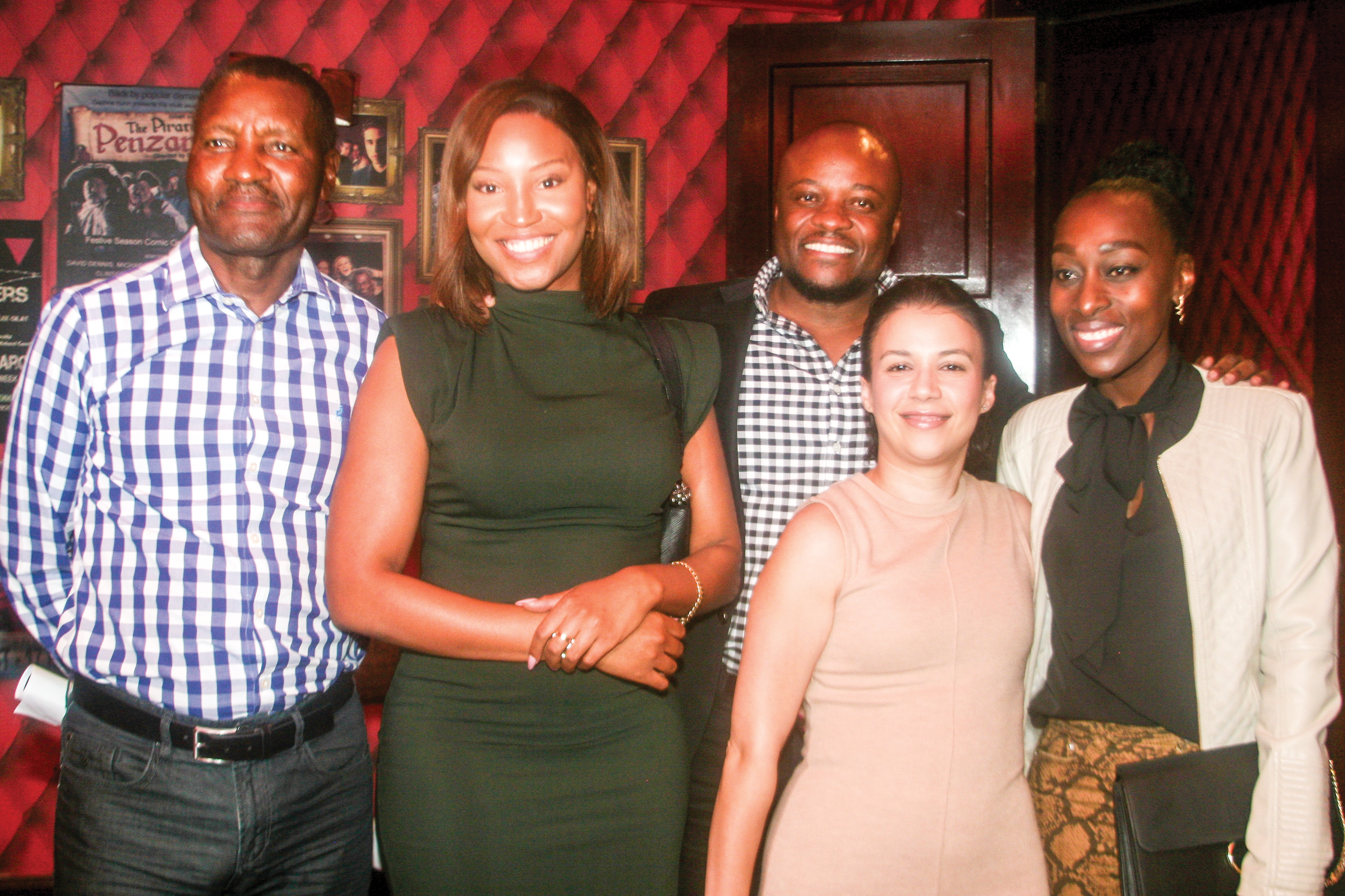 Thulani Nzima, Buyisile Nzima, Brian Gumbezi, Florencia Vidal and Lele Ledwaba