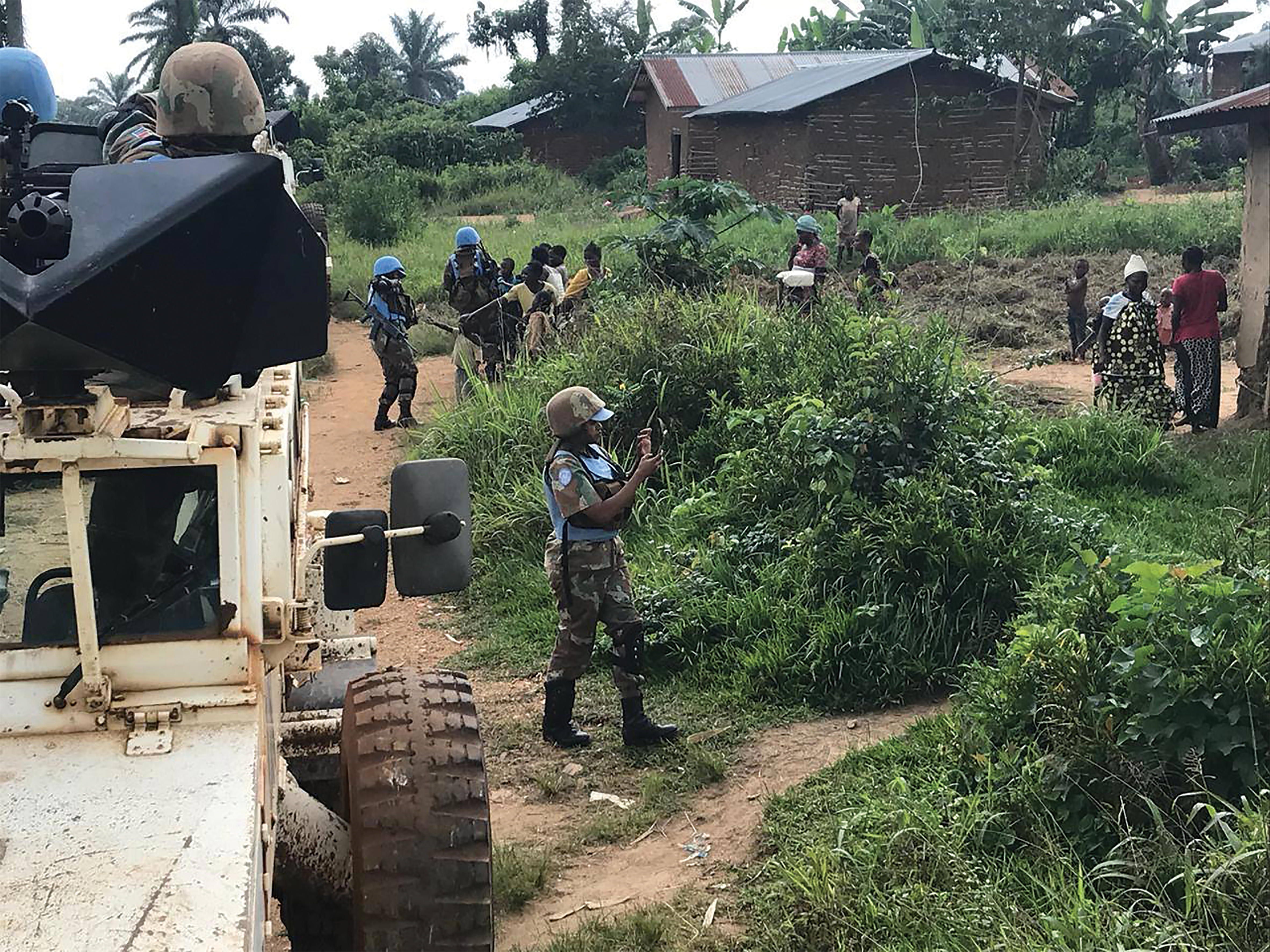 PEACEKEEPING: South African soldiers deployed under United Nations in the territory of Rutshuru, North Kivu province of the Democratic Republic of Congo last year