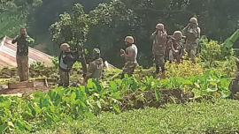 PEACEKEEPING: South African soldiers deployed under United Nations in the territory of Rutshuru, North Kivu province of the Democratic Republic of Congo last year